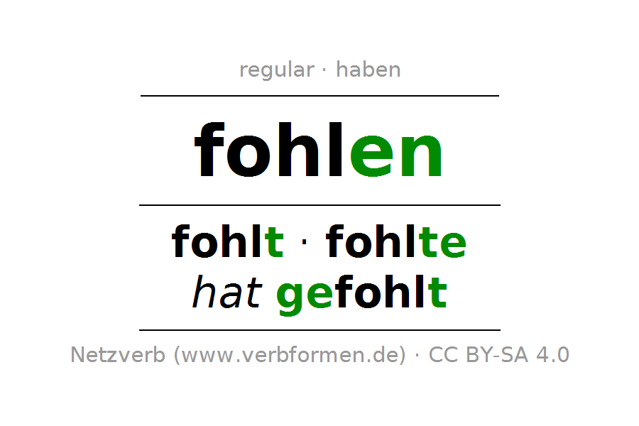Conjugation Of Verb Fohlen - Fohlen, Transparent background PNG HD thumbnail