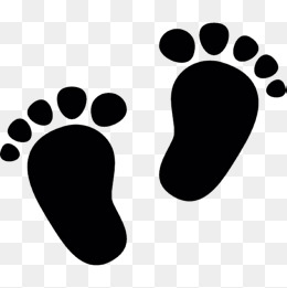 Cute Little Baby Footprints, Lovely, Little Baby, Footprint Png Image And Clipart - Footprint, Transparent background PNG HD thumbnail