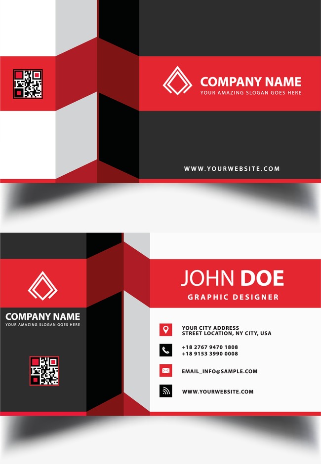 blue business cards, Business
