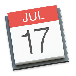 Dosya:apple Takvim Os X Calendar Icon.png - For Calendar, Transparent background PNG HD thumbnail