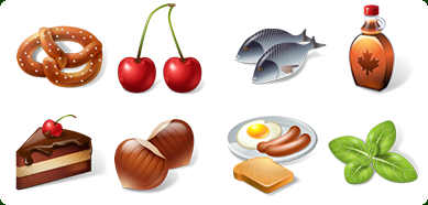 3D Food Icon Set - For Food, Transparent background PNG HD thumbnail