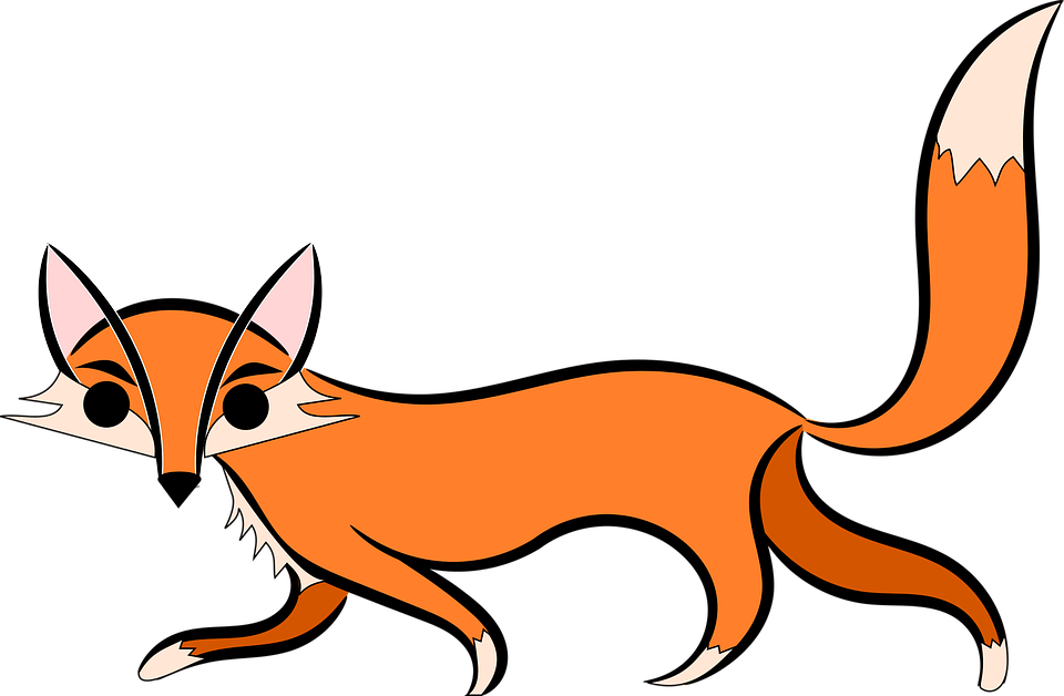 Alphabet Word Images, Cartoon, Dog, Fox, Red Fox - Fox Cartoon, Transparent background PNG HD thumbnail