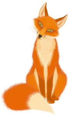 Red Fox - Fox Cartoon, Transparent background PNG HD thumbnail