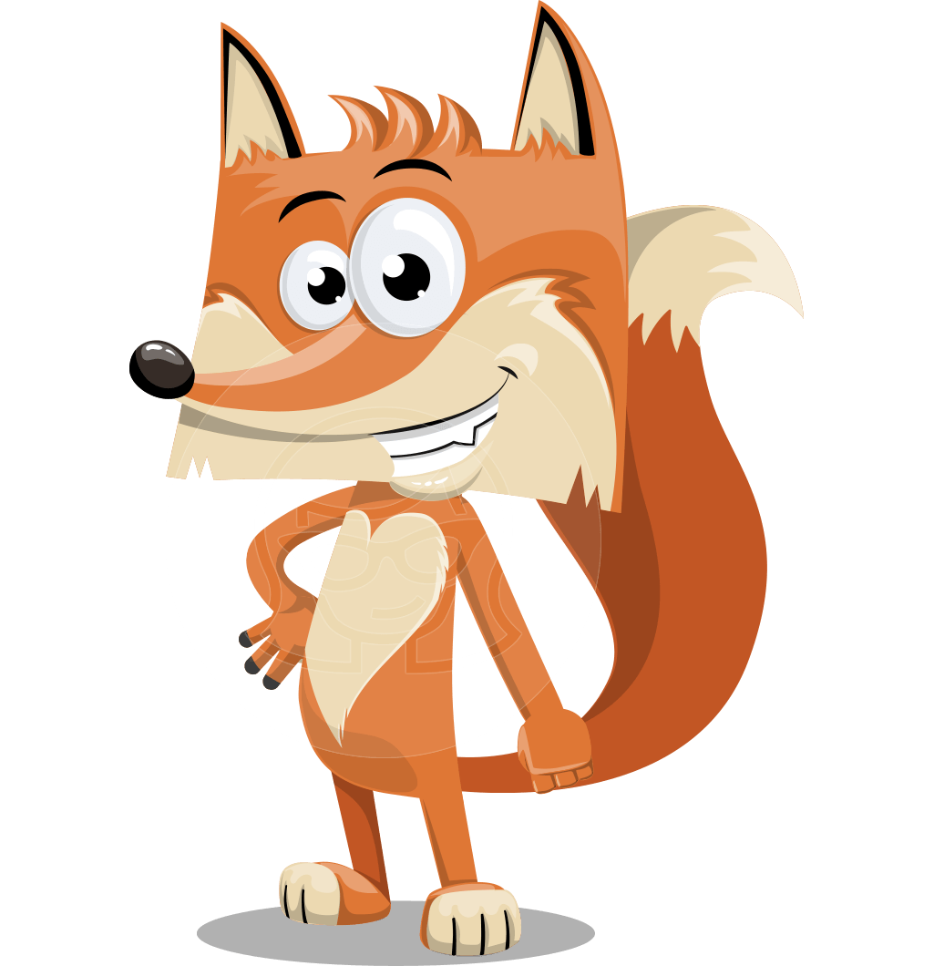 Roy Foxly - Fox Cartoon, Transparent background PNG HD thumbnail