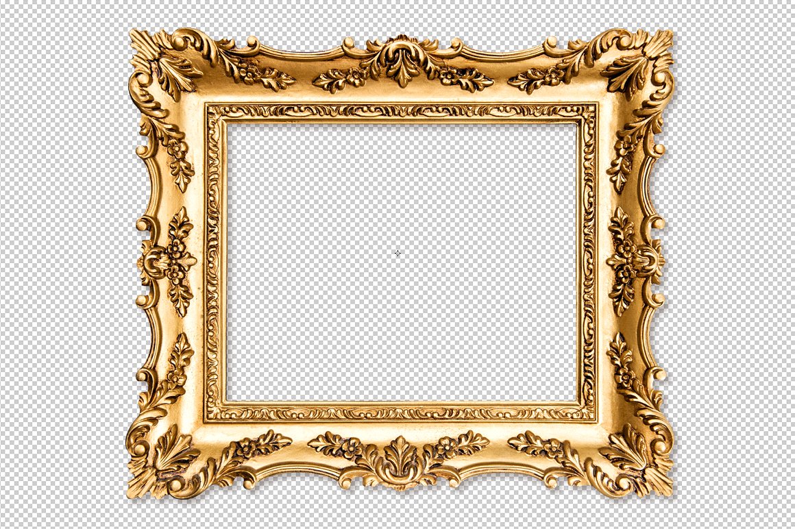 Png Frames For Pictures - Baroque Golden Picture Frame Png, Transparent background PNG HD thumbnail