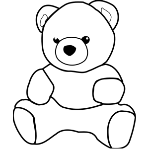 Teddy Bear Clipart, Cliparts Of Teddy Bear Free Download (Wmf, Eps, Emf - Black And White, Transparent background PNG HD thumbnail