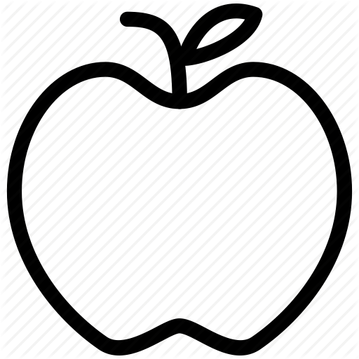 Apple, Calories, Creative, Doctor, Fruit, Grid, Healthy, Juice, - Fruits Outline, Transparent background PNG HD thumbnail