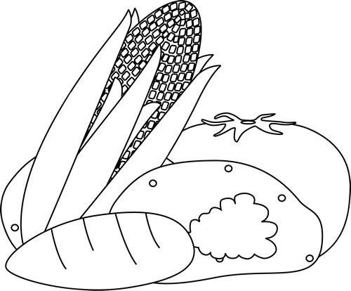 Black U0026 White Clipart Vegetable #12 - Garden Black And White, Transparent background PNG HD thumbnail