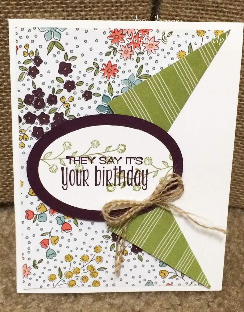 Stampin Up. Suite Sayings Stamp Set. Sab Wildflower Dsp 2016. Fancy Fold - Geburtstagsstrauss, Transparent background PNG HD thumbnail