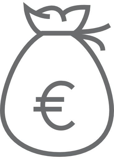 Die Vorder-Seite der Euro-Mü