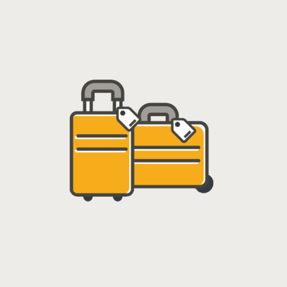 Gepäck, Symbol, Anspruch, An