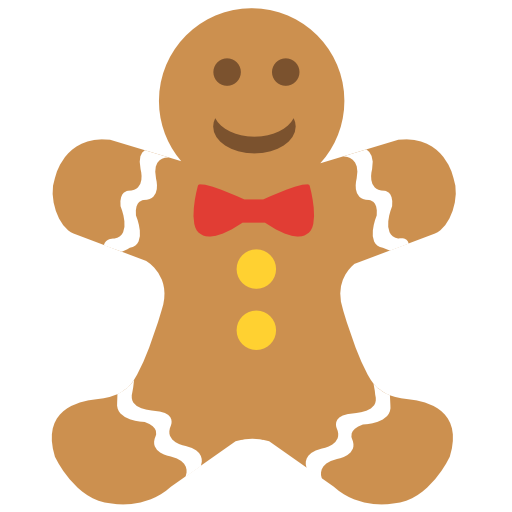 512X512 Pixel - Gingerbread Man, Transparent background PNG HD thumbnail