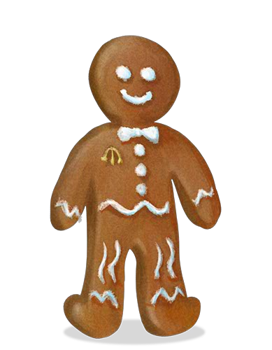 Gingerbread Man.png - Gingerbread Man, Transparent background PNG HD thumbnail