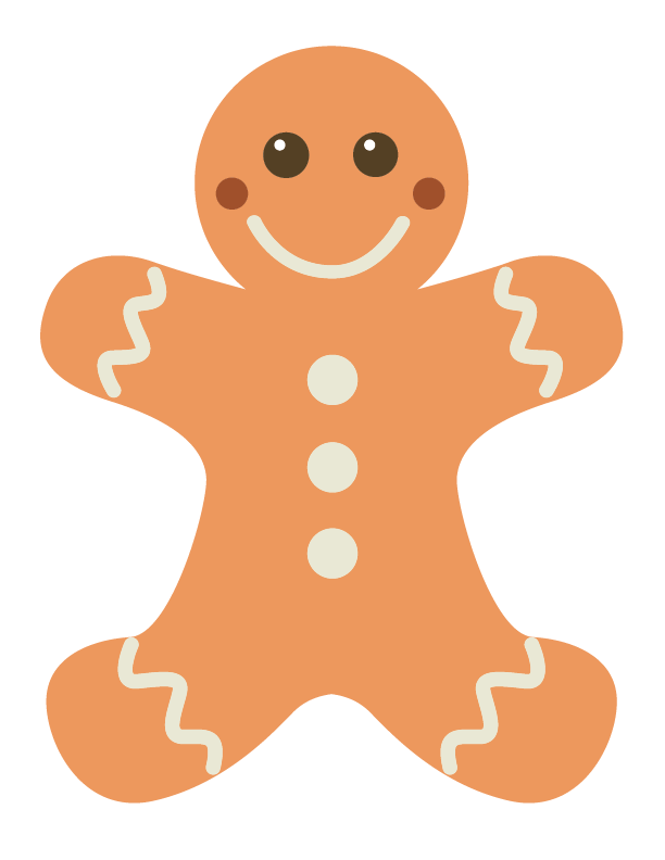 Gingerbread Man Templates - Gingerbread Man, Transparent background PNG HD thumbnail