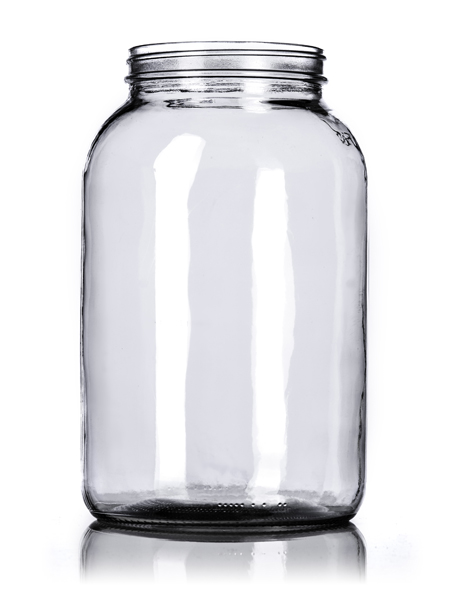 G004 : 1 Gallon Clear Glass Jar With 110 400 Neck Finish : Other (Glass Jars ) - Glass Jar, Transparent background PNG HD thumbnail