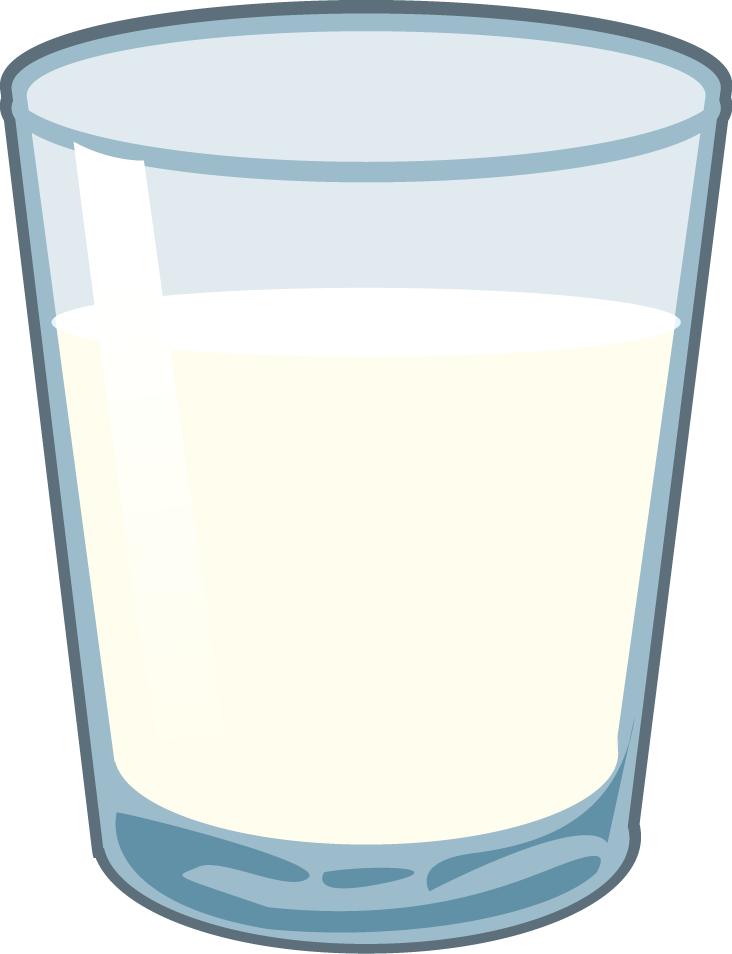 Three glasses of milk, Empty 