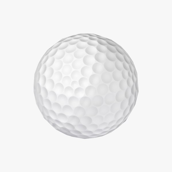 Low Poly Golf Ball 3D Max - Golf Ball, Transparent background PNG HD thumbnail