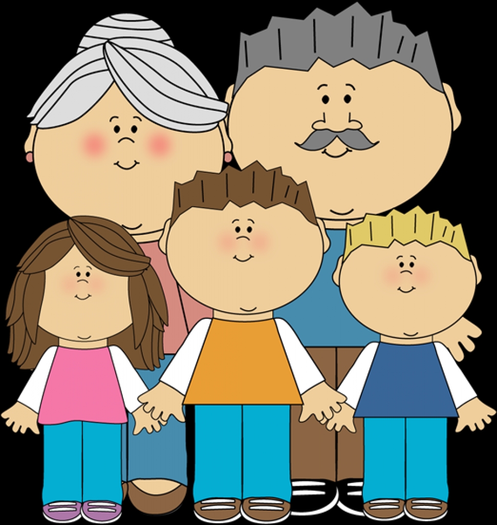 Grandparents And Grandchildren Clip Art - Grandparents With Grandchildren, Transparent background PNG HD thumbnail