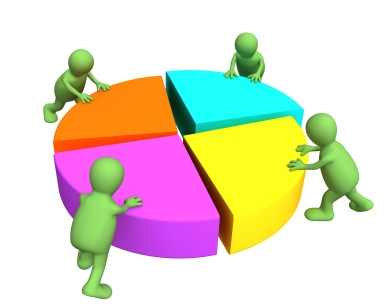 Piechart_Cooperation - Group Work, Transparent background PNG HD thumbnail