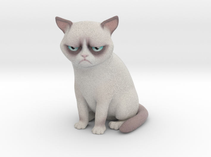 Grumpy Cat 3D Printed - Grumpy Cat, Transparent background PNG HD thumbnail