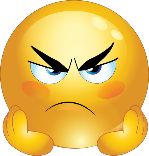 Angry Smiley Face Emoticons Clipart Más - Grumpy Face, Transparent background PNG HD thumbnail