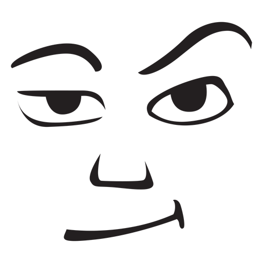 Png Grumpy Face - Grumpy Face Emoticon Png, Transparent background PNG HD thumbnail