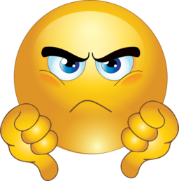 Grumpy Smiley Emoticon - Grumpy Face, Transparent background PNG HD thumbnail