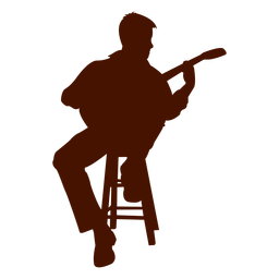 Musician Music Guitar Silhouette - Guitar Silhouette, Transparent background PNG HD thumbnail