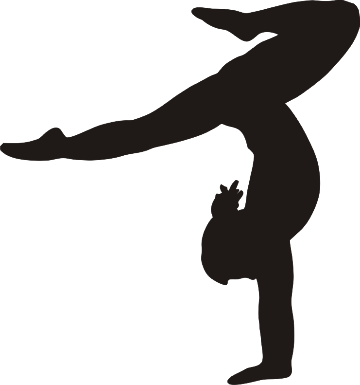 Gymnastics Png Photo - Gymnastics Black And White, Transparent background PNG HD thumbnail