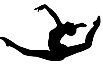 Gymnastics Silhouette Cliparts #2558864 - Gymnastics Black And White, Transparent background PNG HD thumbnail