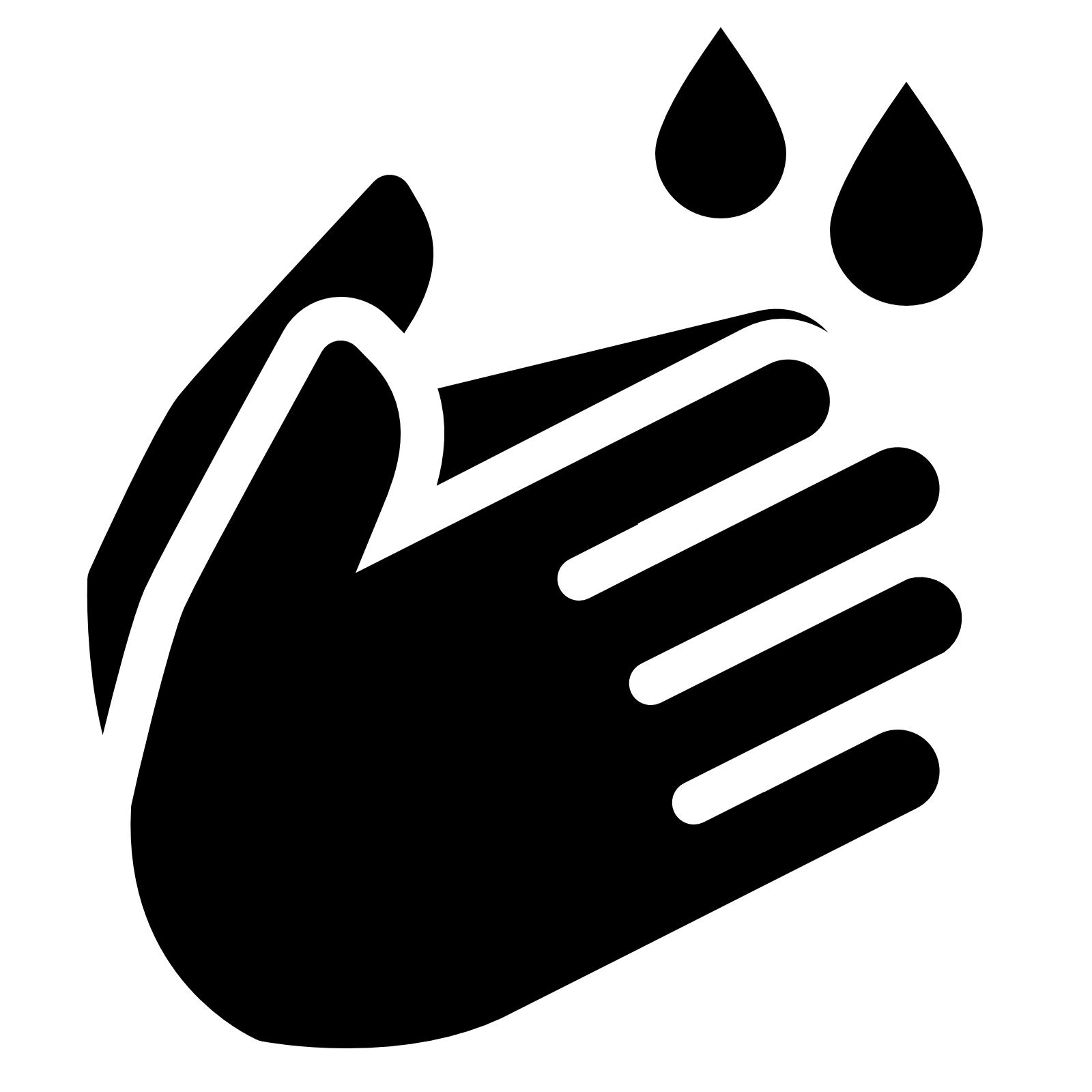 Wash Your Hands Filled Icon - Hand Washing, Transparent background PNG HD thumbnail
