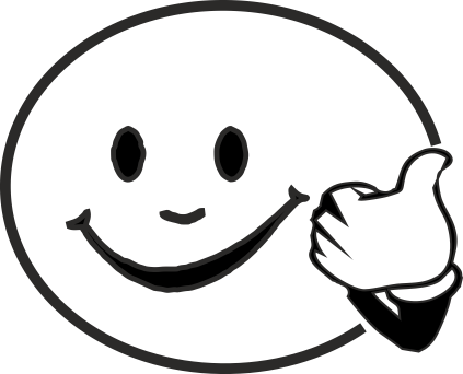 Black And White Smiley Face #10744 - Happy Face Black And White, Transparent background PNG HD thumbnail