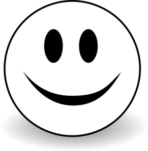 Smiley Face Star Clipart Black And White - Happy Face Black And White, Transparent background PNG HD thumbnail