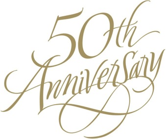 50Th Anniversary Clip Art .. - 50Th Wedding Anniversary, Transparent background PNG HD thumbnail