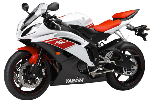 White Yamaha Yzf R6 Sport Motorcycle Bike Png Image - Bike, Transparent background PNG HD thumbnail