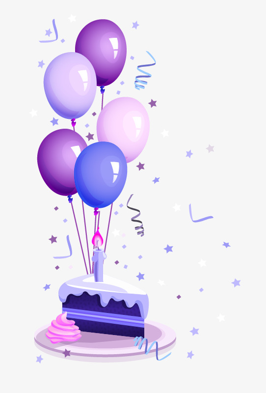 Birthday Cake, Birthday, Cake, Balloon Free Png Image - Birthday Cake And Balloons, Transparent background PNG HD thumbnail
