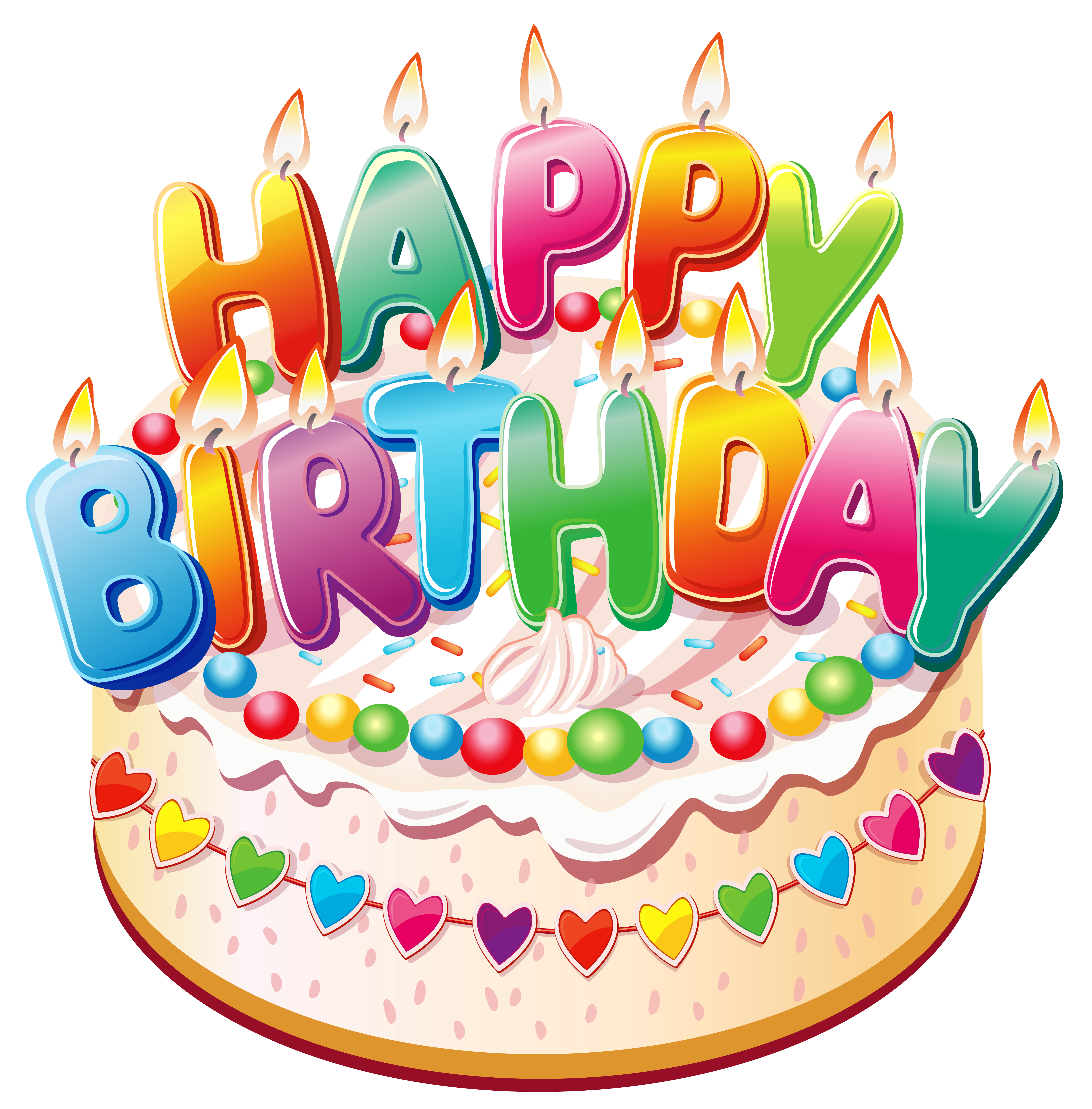 Happy Birthdaycake Png Clipart Picture - Birthday Cake And Balloons, Transparent background PNG HD thumbnail