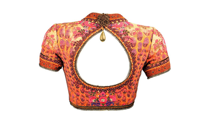 Plum Embroidered Blouse: