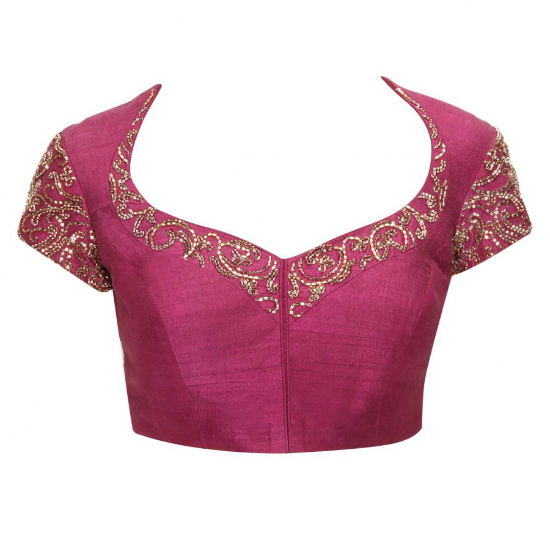 Plum Embroidered Blouse: - Blouse, Transparent background PNG HD thumbnail