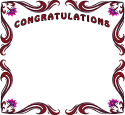 Congratulations With Flowers - Congratulations, Transparent background PNG HD thumbnail
