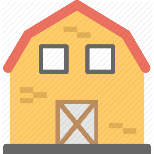 Agriculture, Agriculture Building, Barn, Barn Building, Farmhouse Icon - Farmhouse, Transparent background PNG HD thumbnail