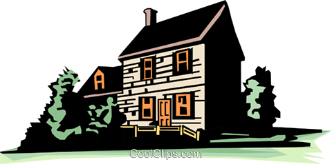 Farmhouse Royalty Free Vector Clip Art Illustration - Farmhouse, Transparent background PNG HD thumbnail