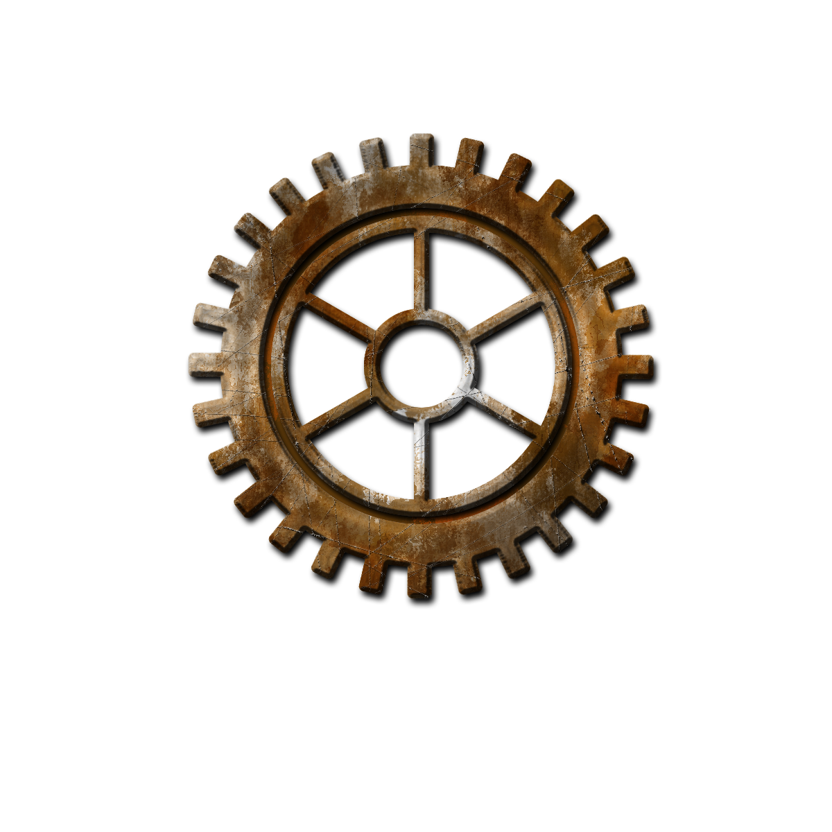 Rustysilvergear.png - Gears Cogs, Transparent background PNG HD thumbnail