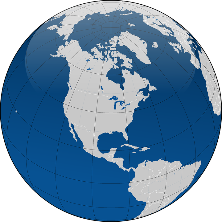 Globe Earth Planet Continents Coordinates - Globe, Transparent background PNG HD thumbnail
