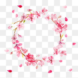 Png Hd Hearts And Flowers -  Painted Garlands, Transparent background PNG HD thumbnail