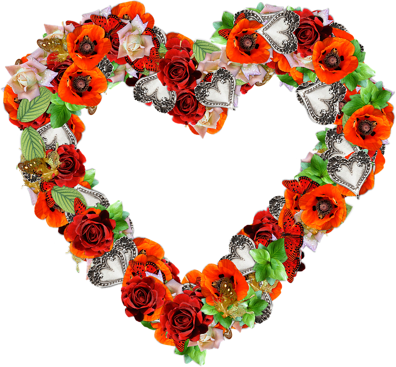 Pictures Of Flowers And Love Hearts Free Illustration Heart Flowers Png Love Free Image On Photos - Hearts And Flowers, Transparent background PNG HD thumbnail