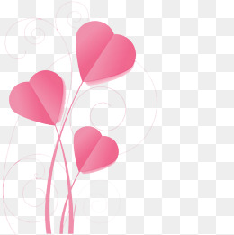 Pink Heart Buckle Creative Hd Free, Three Heart, Pink, Pink Heart Png Image - Hearts, Transparent background PNG HD thumbnail