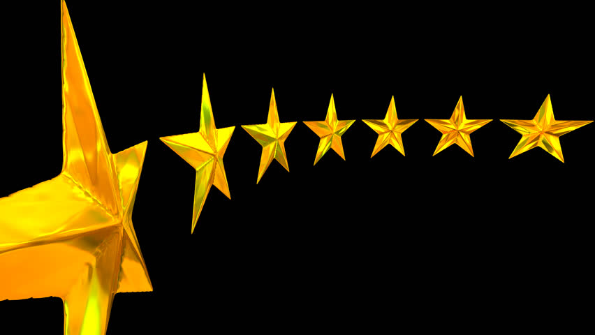 Animated Rotating Circle Of Golden Stars Against Transparent Background (Alpha Channel Embedded With Hd Png - Images Of Stars, Transparent background PNG HD thumbnail