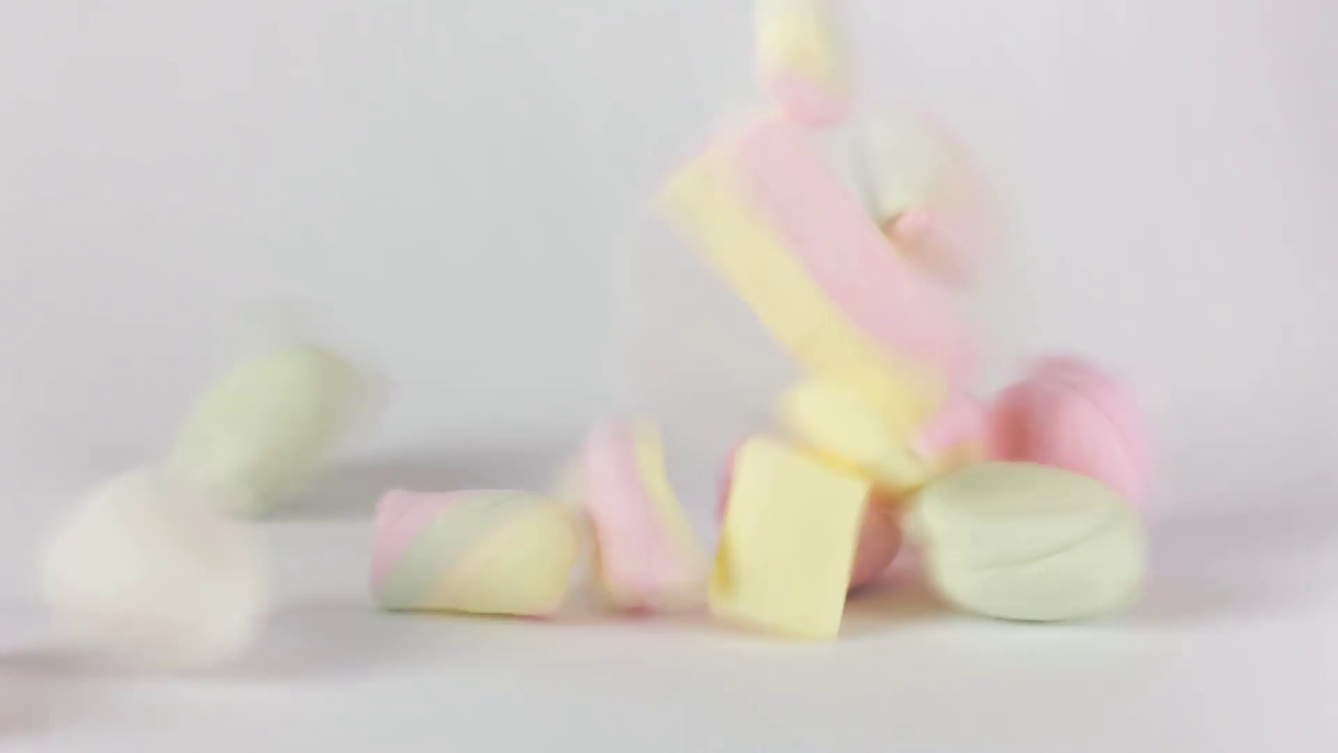 Falling Candies (Colorful Marshmallows) On A White Background. Delicious, Sweet, Soft, Tasty Treats For Kids And Adults. Stock Video Footage   Videoblocks - Marshmallows, Transparent background PNG HD thumbnail