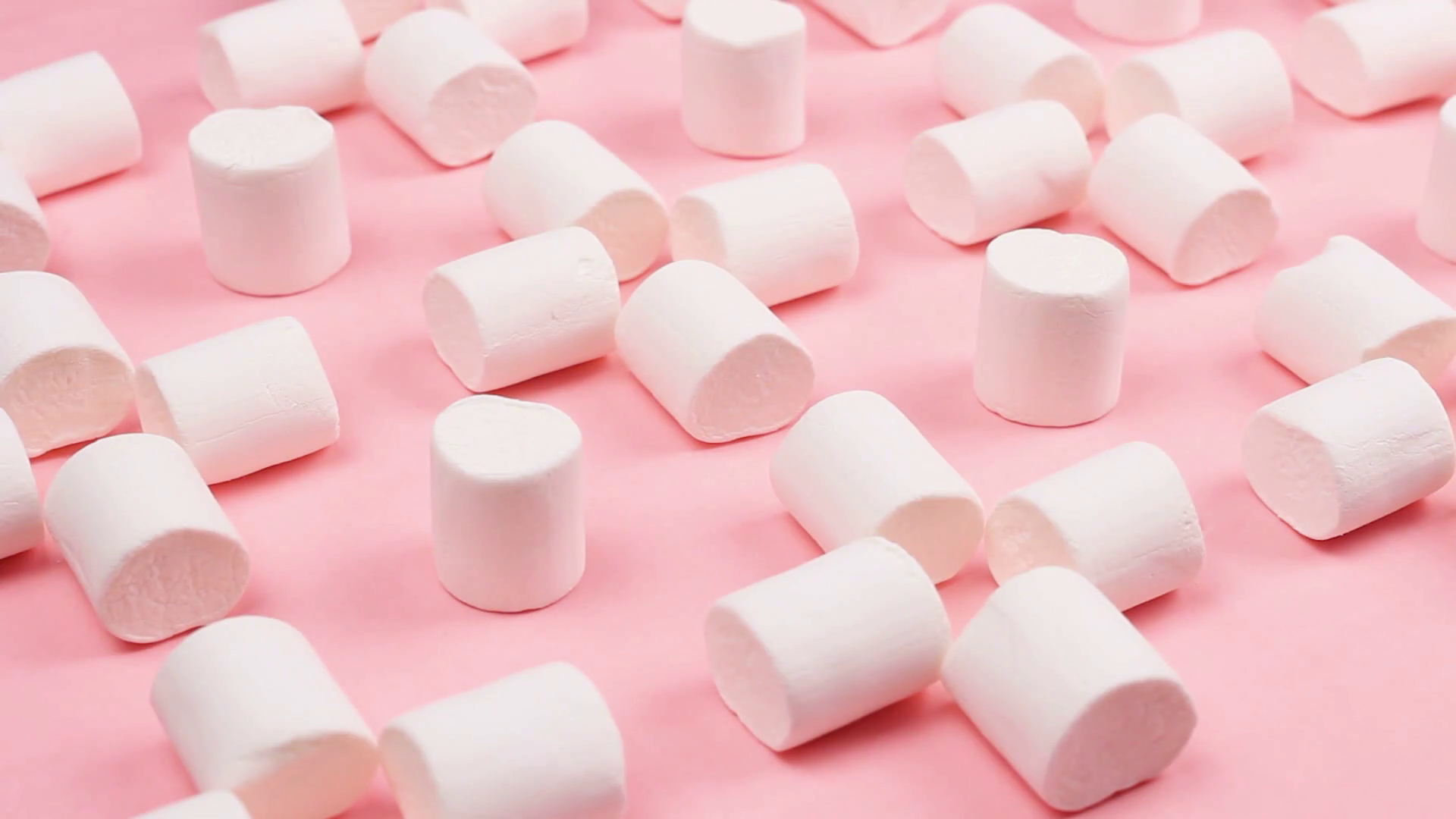 Marshmallows On Pink Pastel Background. Stock Video Footage   Videoblocks - Marshmallows, Transparent background PNG HD thumbnail
